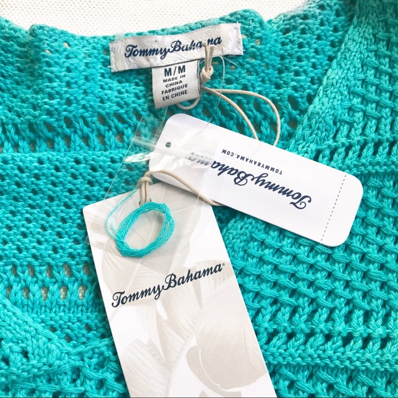 🦋 TOMMY BAHAMA CHANNEL ISLE KNIT SWEATER IN BLUE! - Picture 9 of 13
